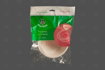 картинка Набор тарелок суповых d-150 One Time (10шт) Мир упаковки