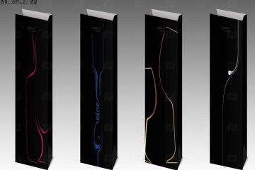 картинка Пакет ламинированный под бутылку 35*12*9см Y2809 Мир упаковки